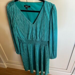 Kensie Turquoise Long Sleeve Dress